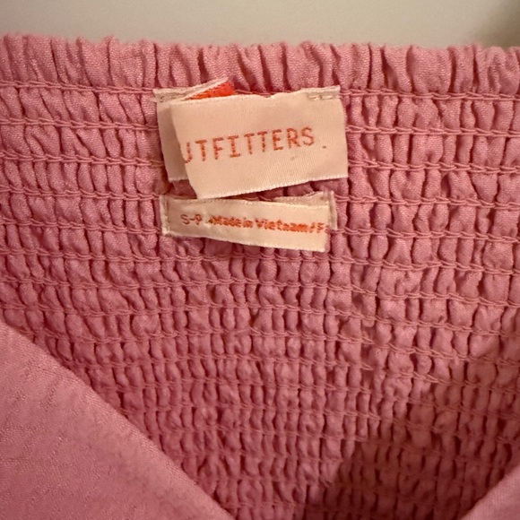 Urban Outfitters UO Sierra Keyhole Babydoll Blouse / Pink / Size S - Picture 2 of 3